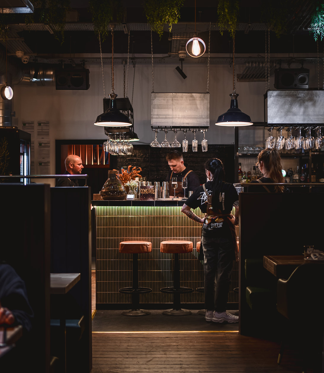 The bar at NORA'S
